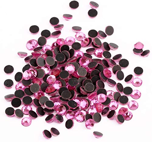 Image of beadsland Crystal Hotfix Rhinestone,Machine Cut Stone 1440pcs /pkg (Dk.Pink,SS20 /5mm)