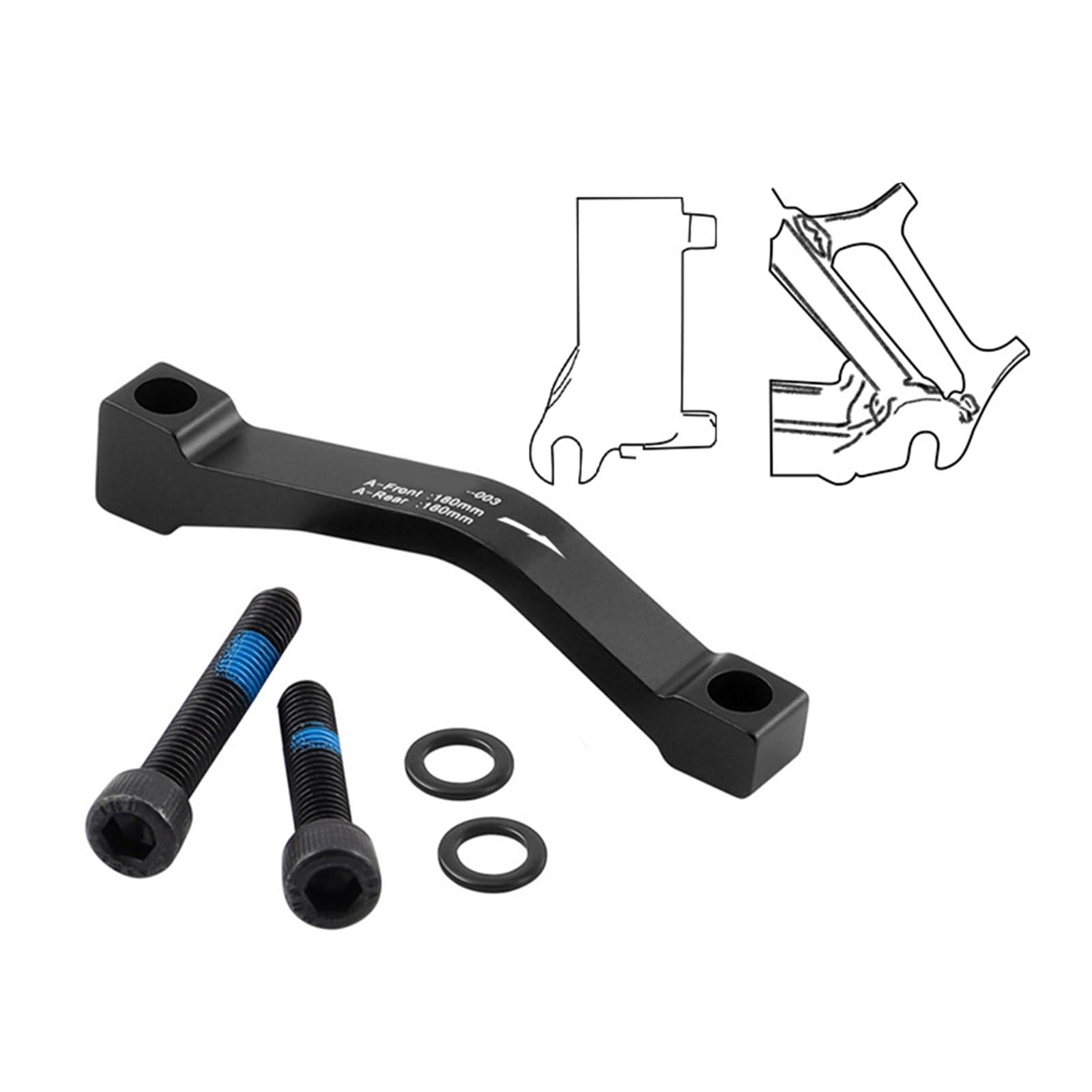 Kangnice Aluminum Alloys Disc Brake Adapter Bike Brackets Caliper Bicycles Rotor Adaptors for Easily Installation