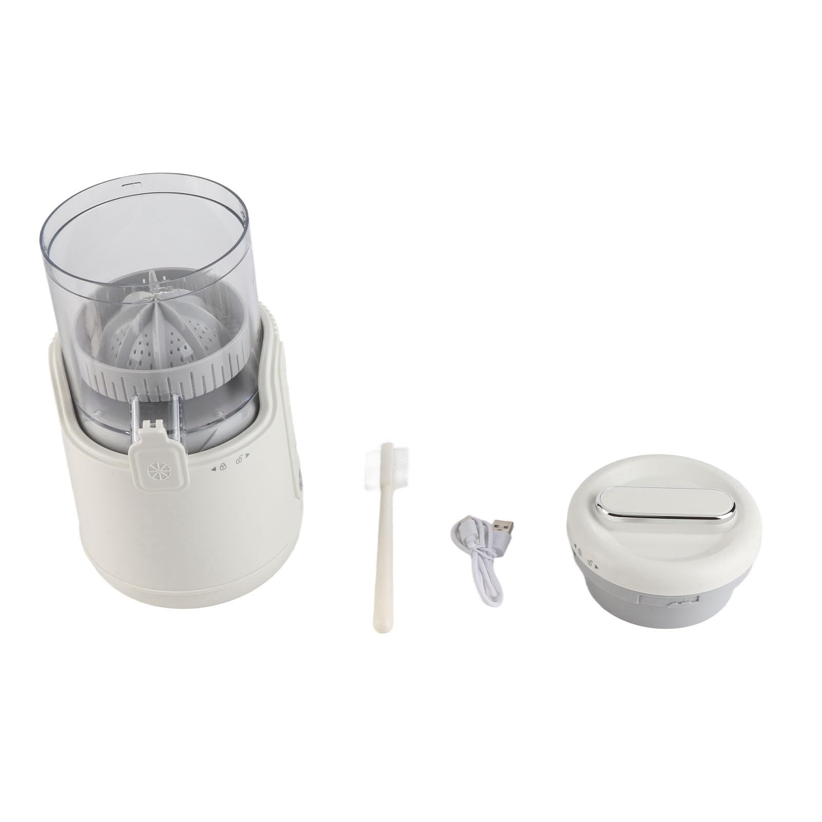 FLEXMAN Cold Press Juicer, 360 Degree Electric Juicer Machine, USB Rechargeable Slow Cold Press Juicer for Extract Orange, Pear, Grape, Lemon, Watermelon