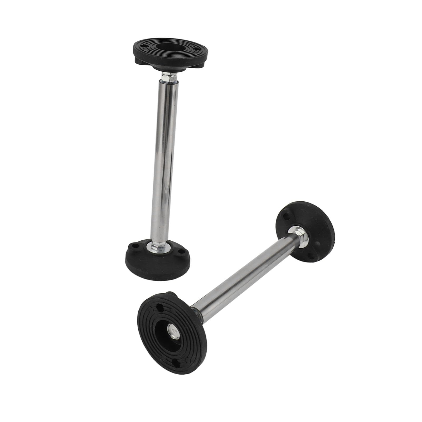 Woodworking Telescopic Support Rod Stainless Steel 2Pcs Cabinet Adjustable Support Pole Bathroom Cabinet Installation Lifting Support for Wardrobe Bars Bookcase (Model 200) - Image 3
