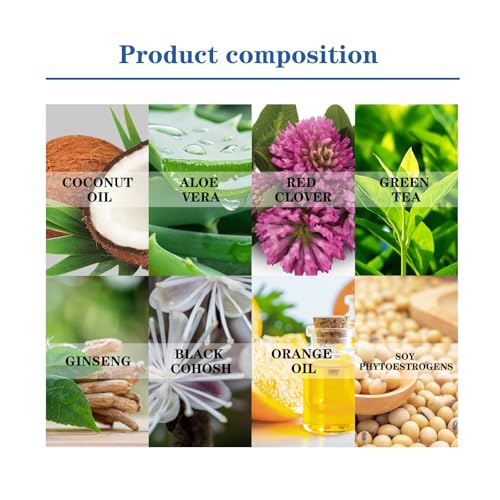 Mnozreo Menopause Progesteron Creme,Weibliche Wechseljahre Creme,Linderung Wechseljahre Balance...