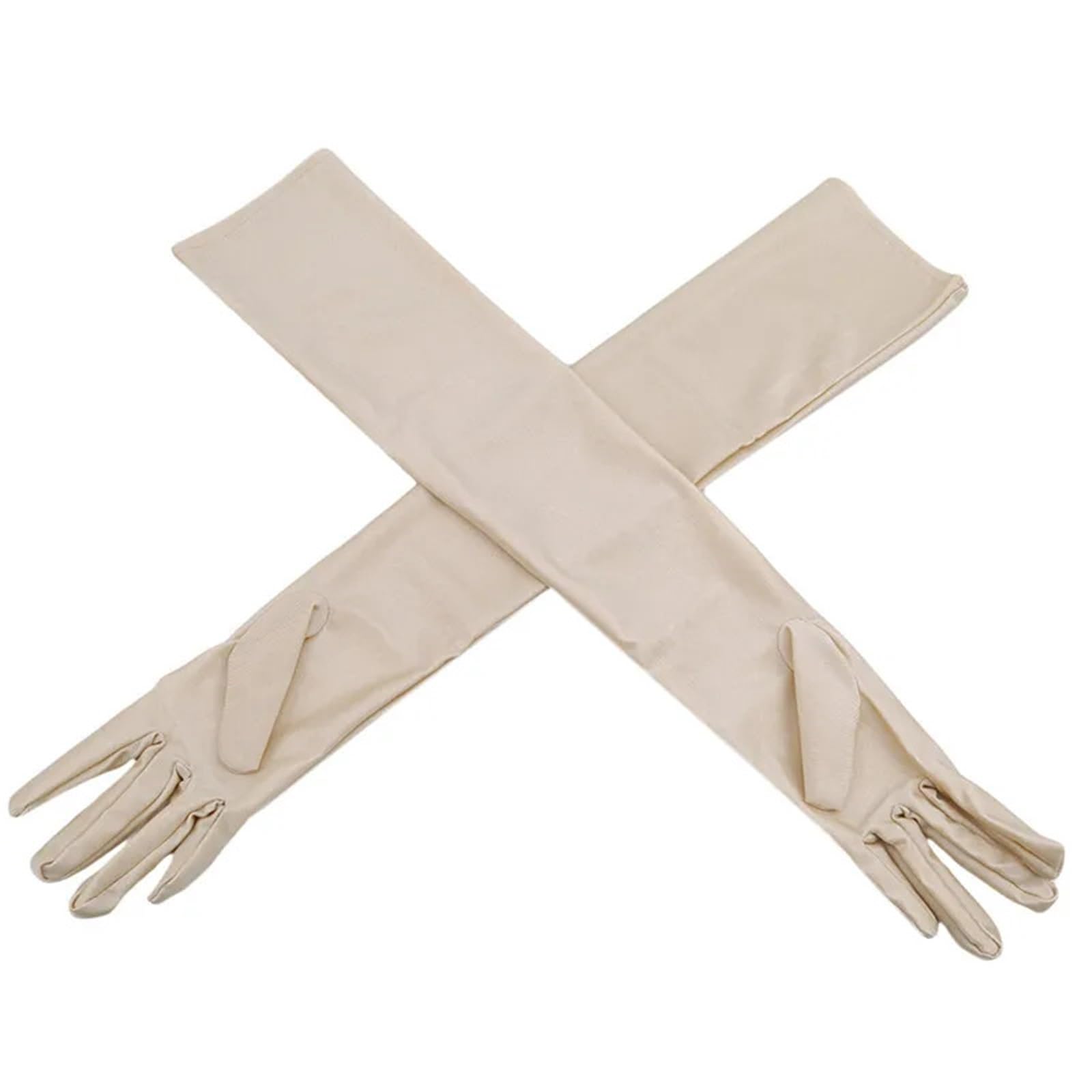 2 pares de guantes largos satén, for fiesta noche, graduación Para Cenas Y Fiestas