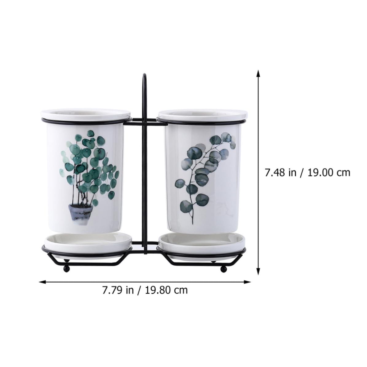 Operitacx Support à Baguettes en Céramique Trou D’évacuation, Porte-couverts de Table Japonerie, Rangement Évier Cuisine, Accessoire Maison Pratique et Élégant