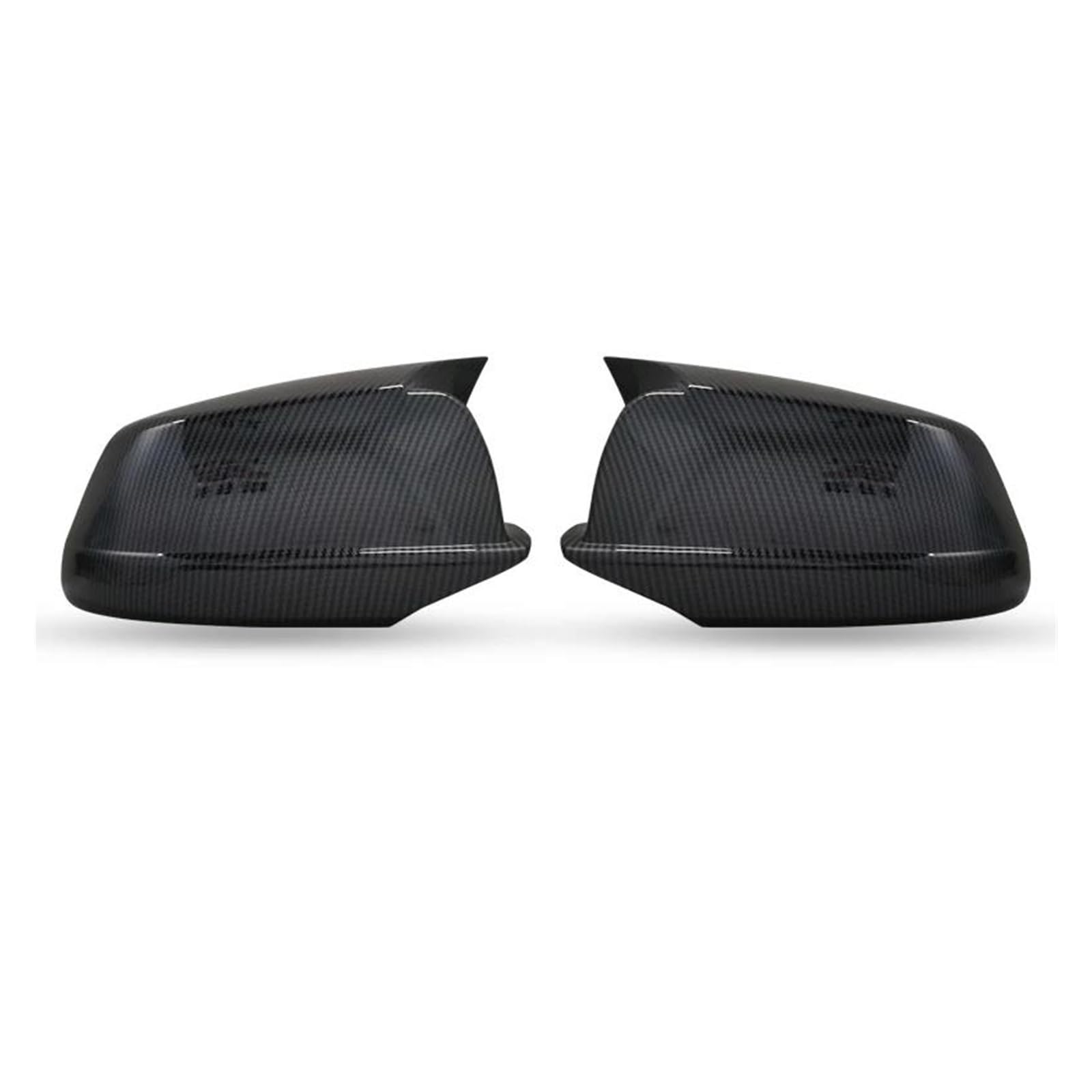 Par De Cubiertas De Espejo Retrovisor Para BMW Serie 5 F10 F11 Pre-LCI 2011-2013 – Acabado En Carbono O Negro Brillante, ABS Resistente, Fácil Instalación