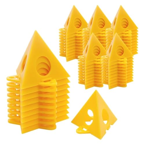 Nicerity 60Pcs Pyramid Stands Painter's Painting Stands,Mini Cone Paint Stands for Canvas and Door Risers Support,Cabinet Paint Pouring