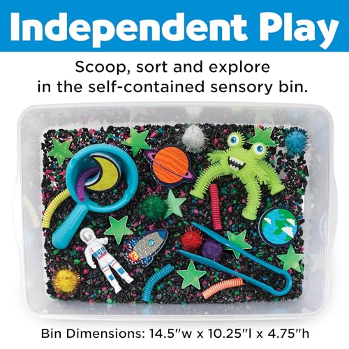 Creativity for Kids Sensory Bin: Outer Space Toys - Preschool and Toddler Sensory Toys, Kids Gifts for Boys and Girls Ages 3-5+, 10.25 x 14.5 x 4.75 inches by Creativity for Kids - Image 7