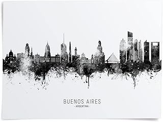 Buenos Aires Argentina Skyline art print poster, unframed -11698
