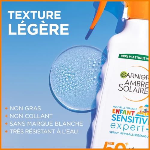 Crème Solaire Spray Enfant Corps Spf 50+ Hypoallergénique Très Haute Protection Ambre Solaire Le Spray De 270ml - vue 5