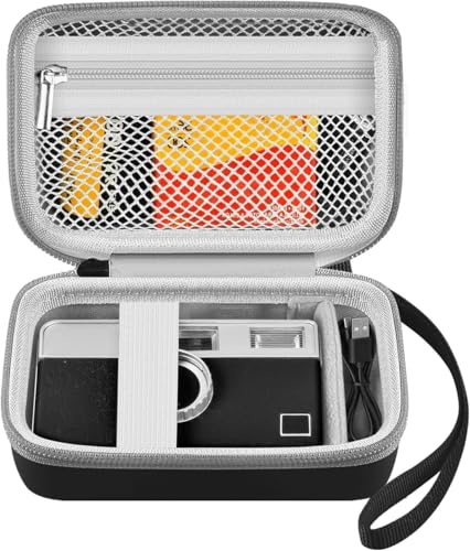 Leayjeen Film Camera Case, Compatible with Kodak EKTAR H35,Film and Battery Storage Case, Eva Hard Shell (Case Only), Black