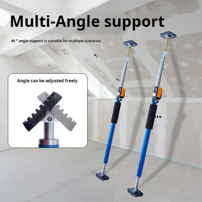 Varillas De Soporte Ajustables, Varillas De Soporte De Acero, Adecuadas for Gatos De Gabinete, Barras Transversales De Carga Y Soportes De Elevación for Paneles De Yeso(1PCS)