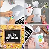 Srebrny papier lustrzany A4, 60 arkuszy 250 g/m²/92 Ib, metaliczny papier odblaskowy, do rękodzieła, projektów DIY, urodziny, przyjęcie, dekoracja ślubna, pakowanie prezentów UAP19SR60