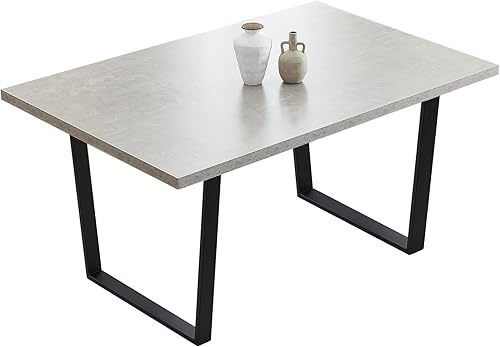 Miniatura 10 de Juego de mesa de comedor de 5 piezas, mesa de cocina moderna de 42.9 pulgadas y sillas de comedor de cuero para cocina y comedor (mesa + 4 sillas