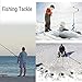 Yctze Retractable Mini Ice Winter Fishing Pole, Glass Fiber Rod for Ice Fishing Tackle