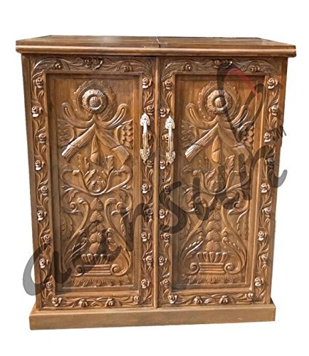 Aarsun Teak Wood Bar Cabinet/Home Mini Bar/Bar Furniture/Modern Bar Cabinet