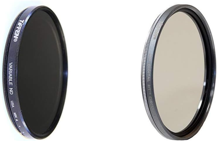 Tiffen 77mm Variable Neutral Density Filter 77VND for Camera lenses ND & Digital HT Multi Coated Circular Polarizer