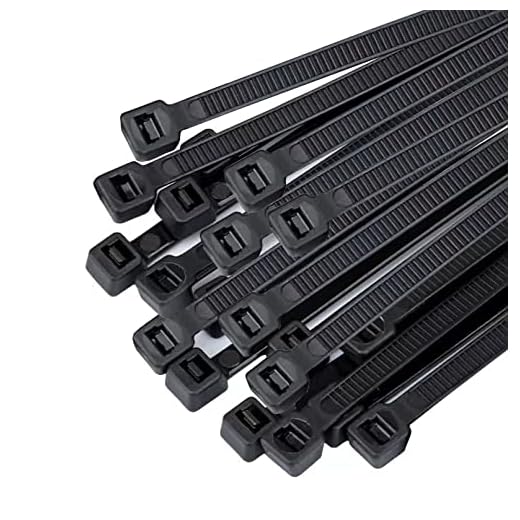 100Pcs Small to Medium Zip Tie, Nylon PA66 UV Resistant Cable Tie for Indoor and Outdoor Use - Ideal for Bundling and Securing Objects（Black，4 inch）