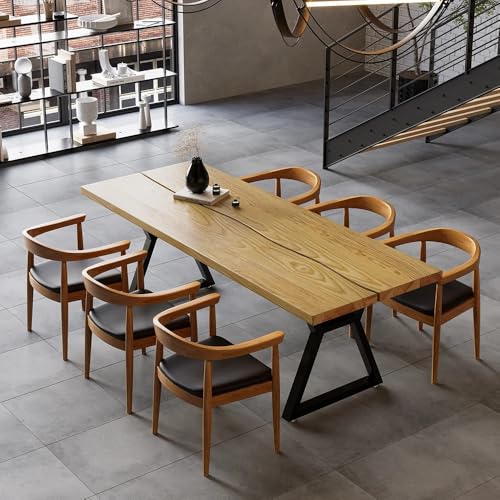 BULUXE Industrial Wood Dining Table