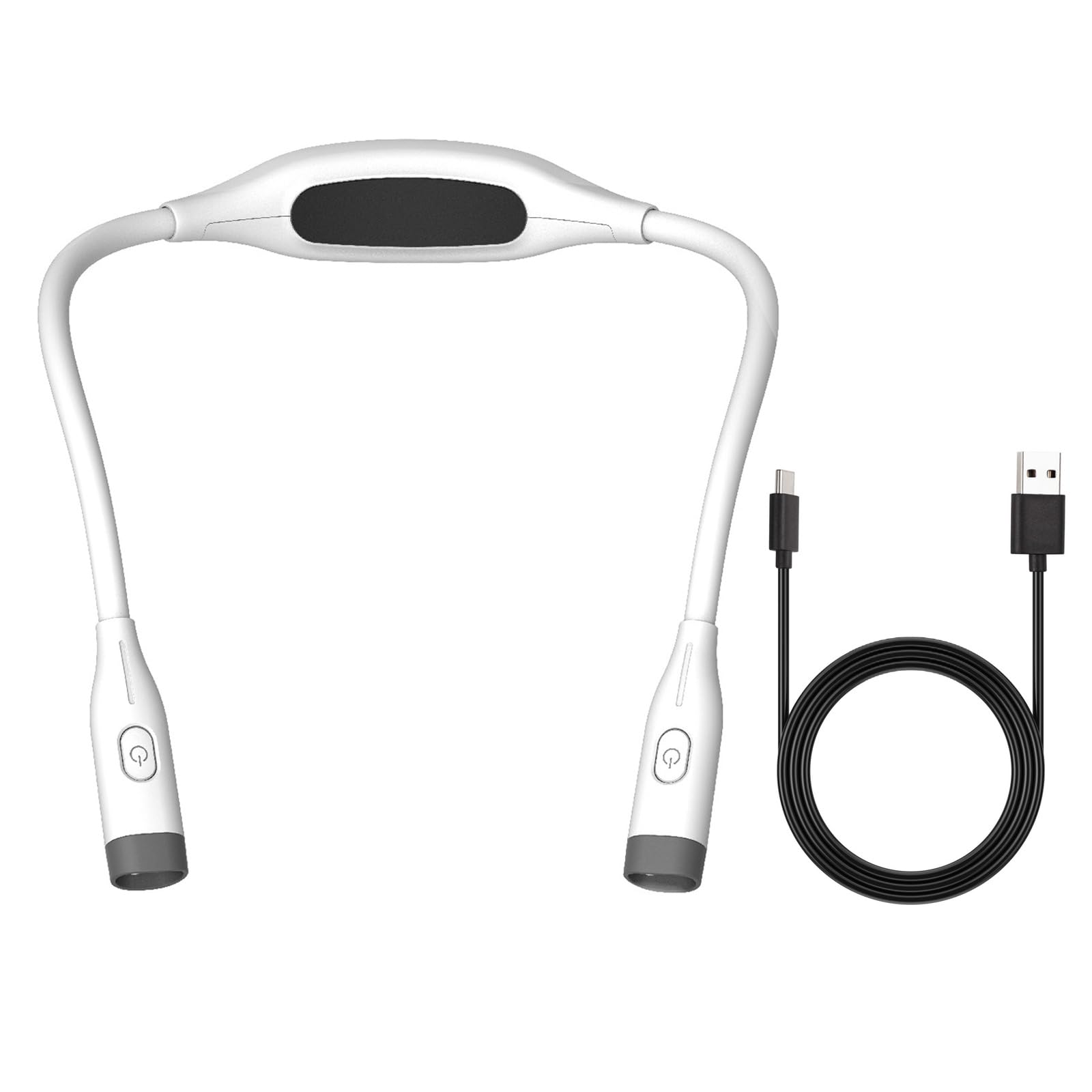 APGLSXY Rechargeable LED Neck Reading Light, for Knitting, Crafting, Crocheting, and More, with 3 Color Temperatures Book Light Clip on Book Reading
