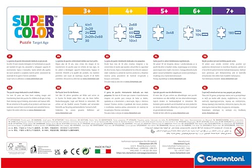 Clementoni Puzzle Sonic 24 Maxi Pièces Supercolor Puzzle pour Enfants Fabriqué en Italie 28526 - vue 4