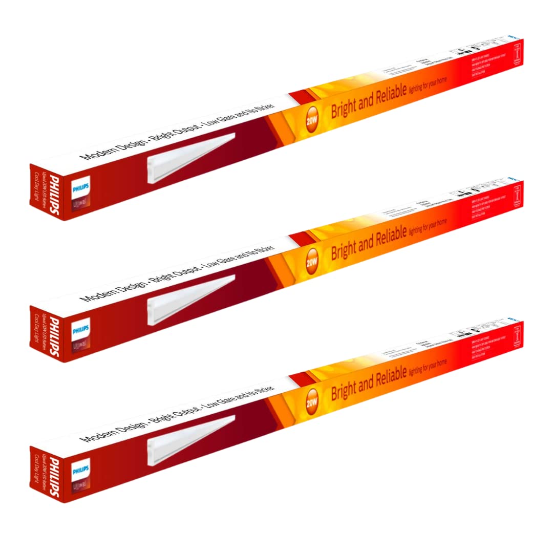 PHILIPS Ujjwal 20-watt LED Batten/Tubelight | LED Tubelight for Home | Compact 4ft LED Batten | Cool Daylight, Pack of 3-image-17