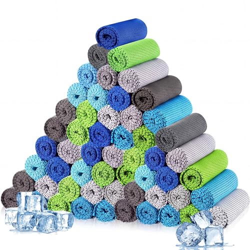 Image of Maitys 500 Pcs Cooling Towel Bulk for Neck and Face, Neutral Set