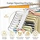 ENCOUN 9 in 1 Hosenbügel Platzsparend, 2 Stück Hosen Kleiderbügel Multifunctional, rutschfeste Magische Hosenbügel, Kleiderbügel Platzsparend Hanger Organizer für Hosen, Kleidung, Handtücher