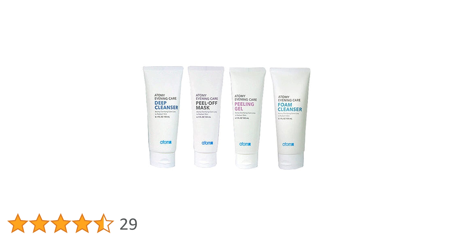 【アトミ 】クレンジング ４本　サンクリーム２本　オーラルケア歯磨きセット Amazon | Atomy(アトミ) Evening Care 4 セット with Foam