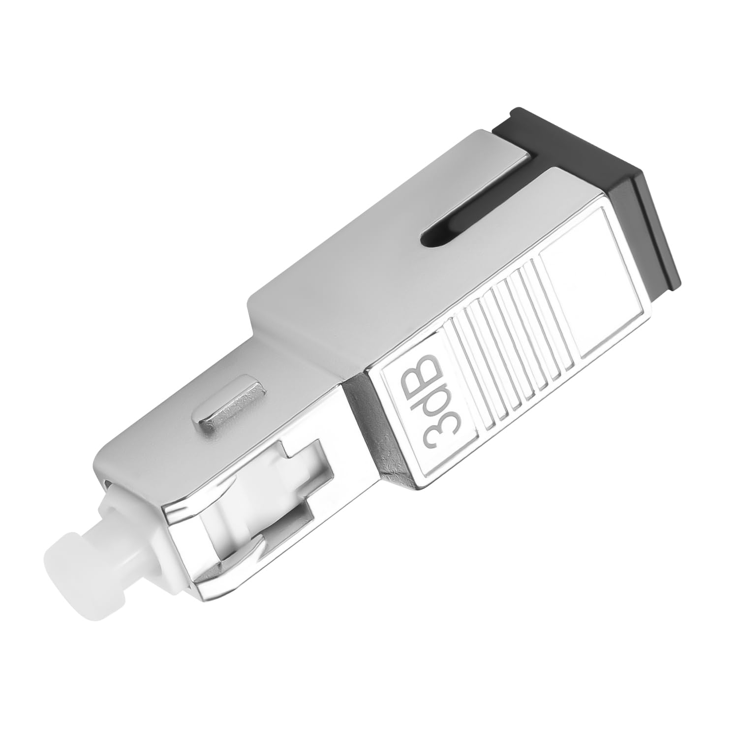 QIANRENON 3dB SC/UPC Attenuatore fisso in fibra ottica Adattatore SC maschio a femmina Singlemode Connettore ottico fisso Attenuatore valore attenuatore 3dB±0,3, per rete in fibra ottica CATV FTTH PON