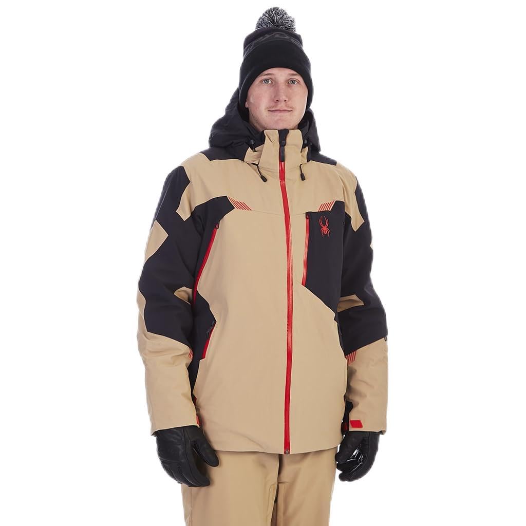 Spyder Men's Leader Insulated Hooded Ski Snow Jacket