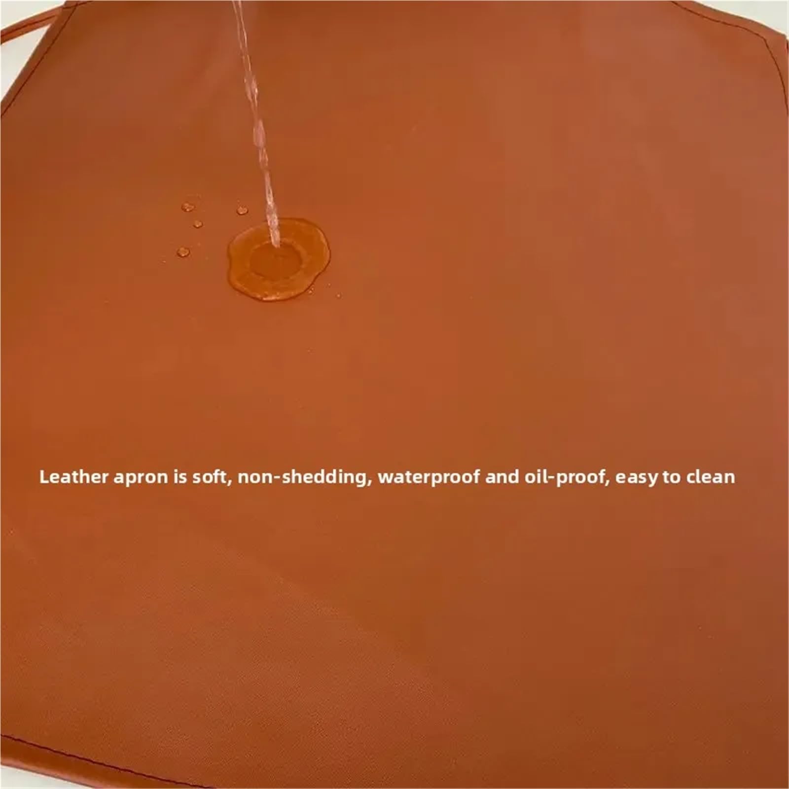 Delantal Trabajo Pesado Delantal de cuero resistente al aceite, unisex, talla grande, for cocina, trabajo, hostelería, estilo masculino, impermeable
