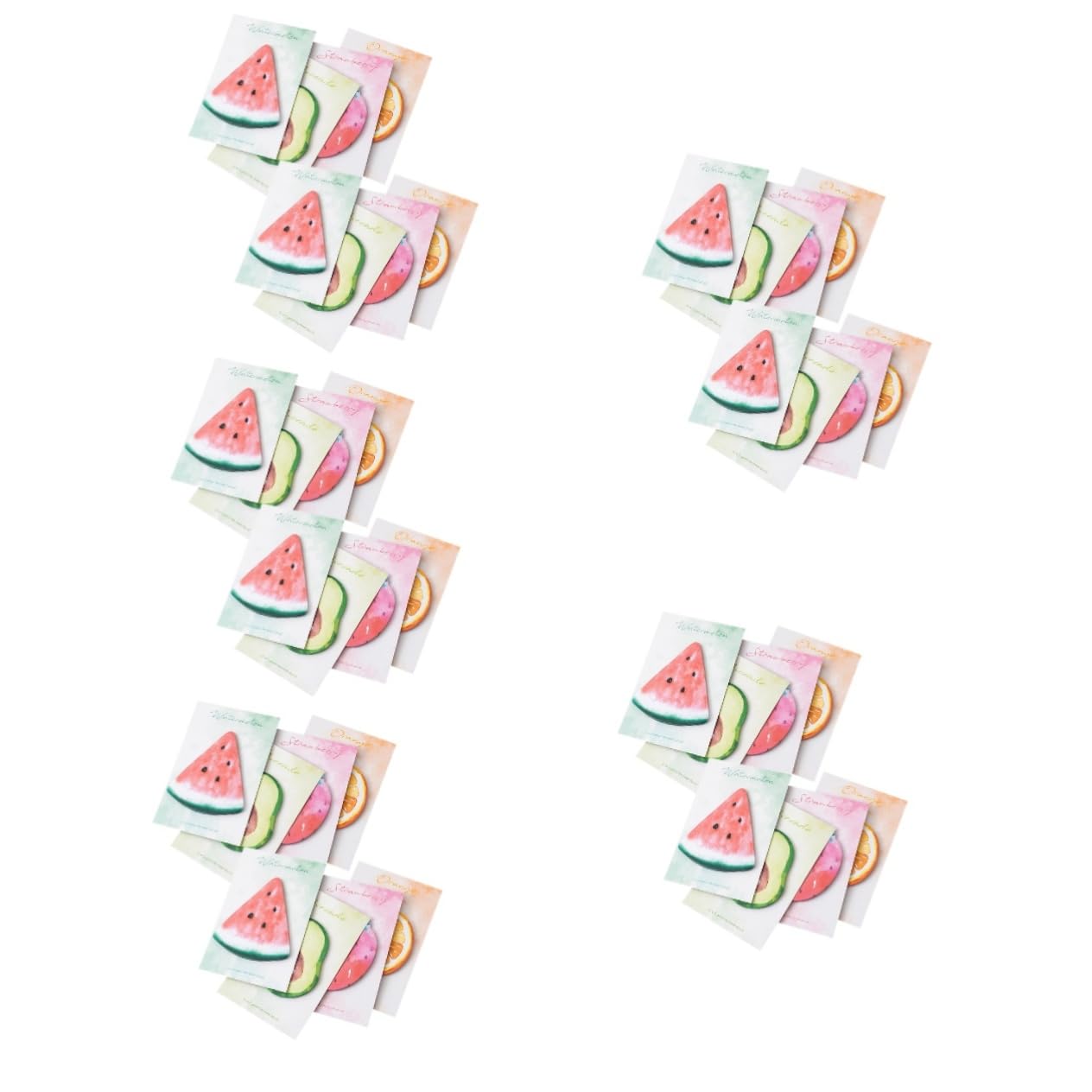 SHINEOFI 5pezzi Libri Di Note Autoadesive Forma Di Frutta Blocco Di Note Creativo Per Appunti Messaggi e Promemoria Per Ufficio Scuola e Uso Quotidiano Per Blocco