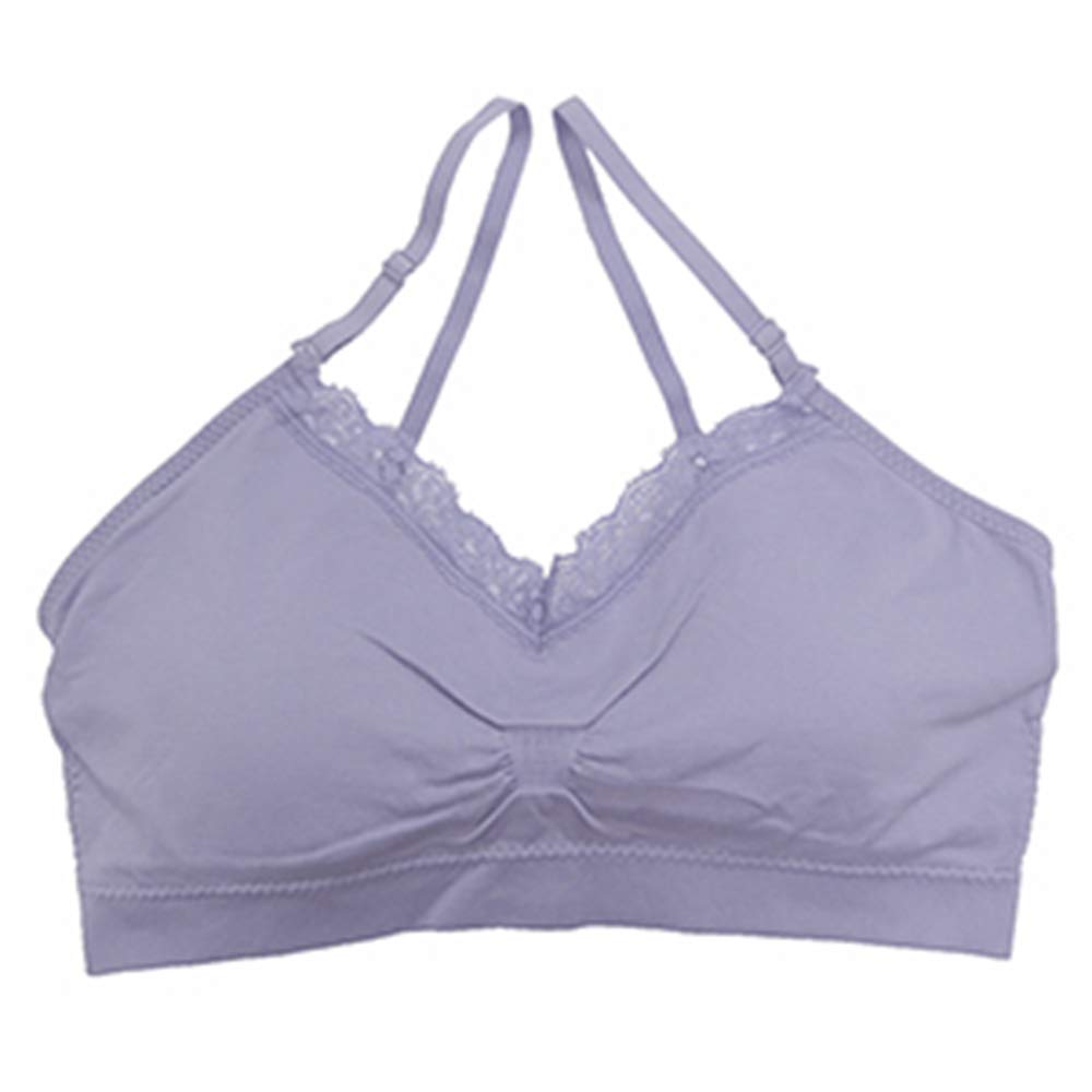 CoobieSeamless V-Neck with Lace Bra, Iris