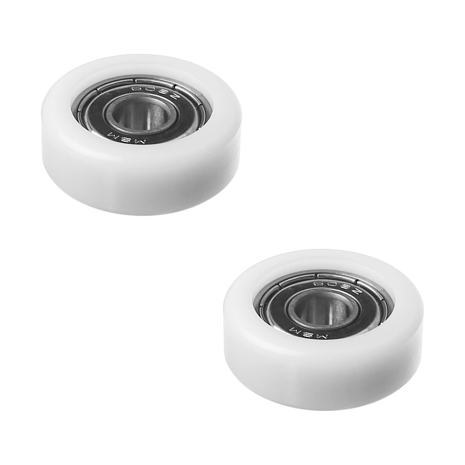 Lot De 4 Poulies Guide 8x32x12mm - Roulements à Billes Pour Portes Et Fenêtres | Charge Max 191kg