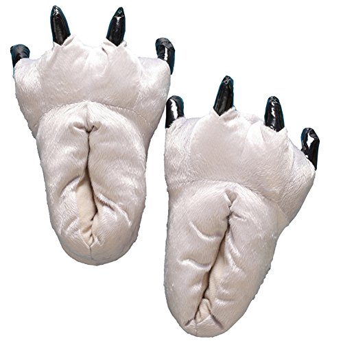 YUWELL Animal Garra Unisex Invierno Espesar Calido Zapato Zapatilla Adulto, Gris L (EU 39-45)