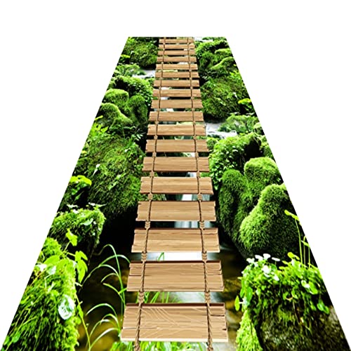 AMSXNOO Teppich für Wohnzimmer, Langer Flur, Küchenteppich, rutschfest...