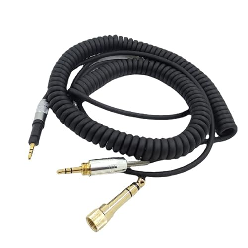 Taoricen 6,35 mm Câble de Jeu Rallonge électrique pour Sennheiser HD6DJ HD8 HD7 HD598 Écouteurs, Suppression du Bruit Câble (5m) Cover