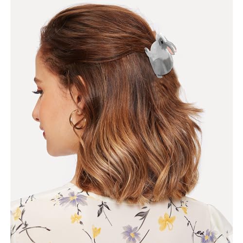 Pinza para cabello en forma de conejo miniatura 2