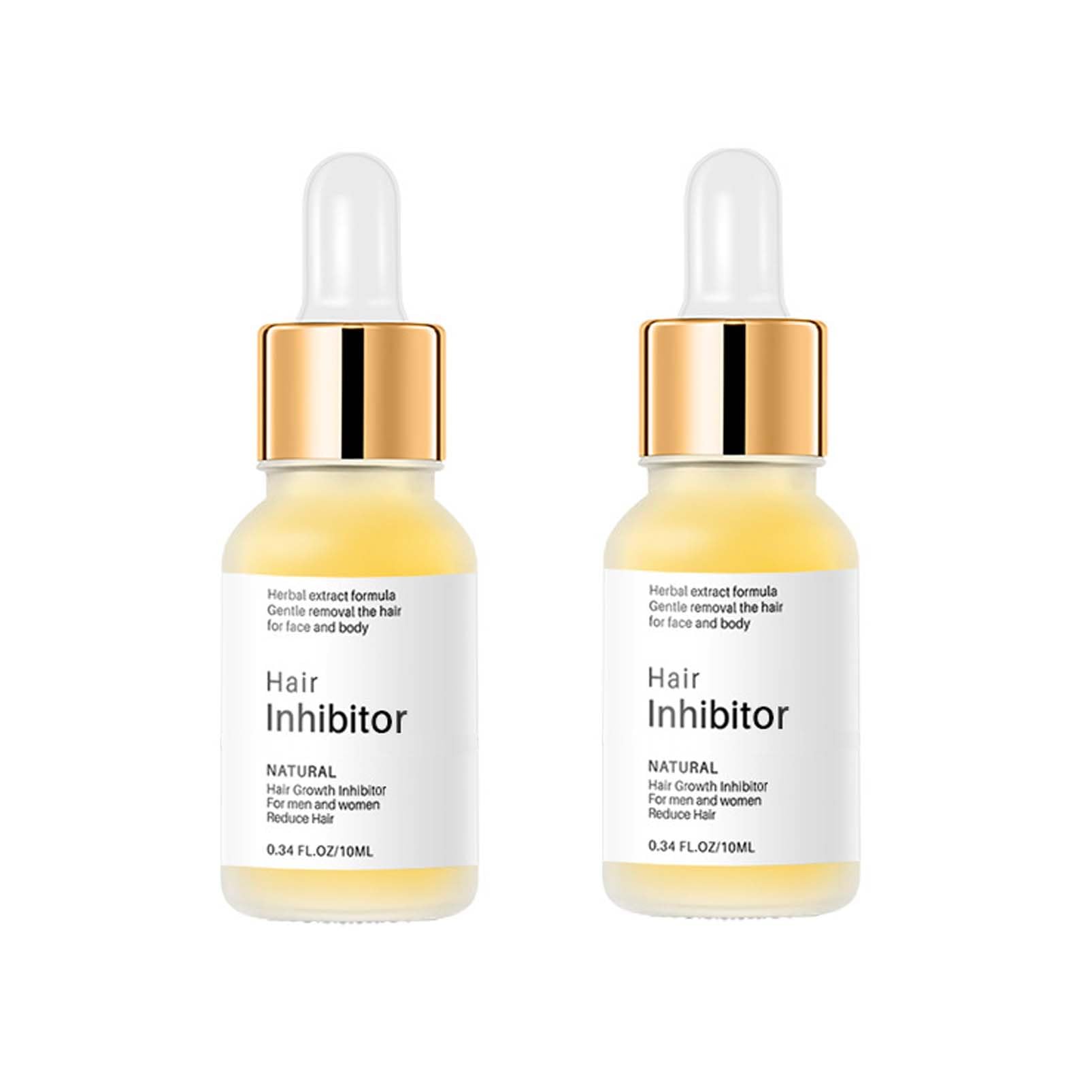 Serum hamujące porost włosów, naturalne usuwanie owłosienia twarzy, pach, nóg i ramion, 10 ml x 2 szt