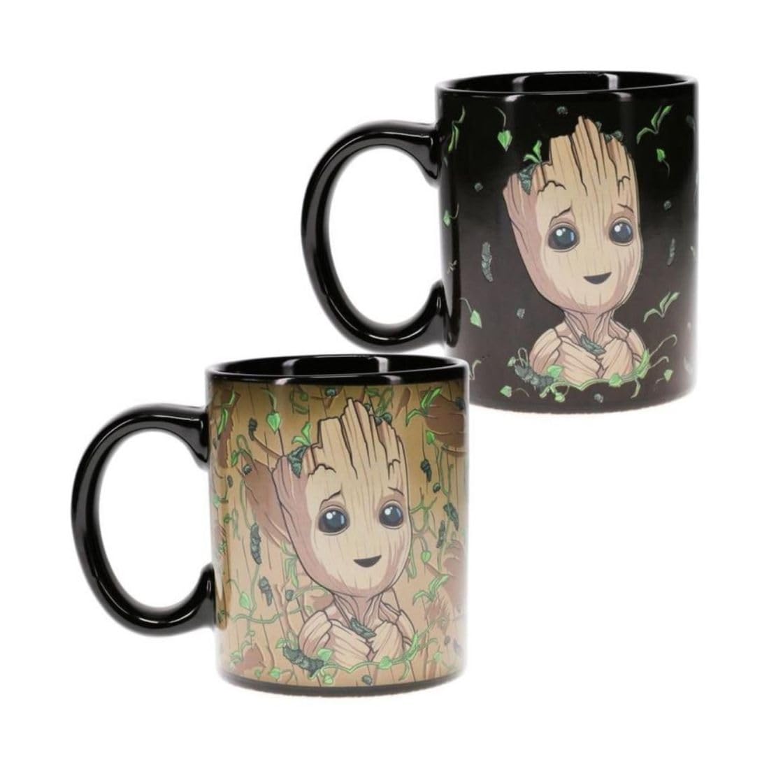 Paladone Guardians of The Galaxy Groot Heat Change Mug, 300 ml Capacity