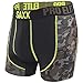 Saxx Mens Pro Elite 2.0 Boxer Mfit Boxers Underwear Medium Black/Lime Camo