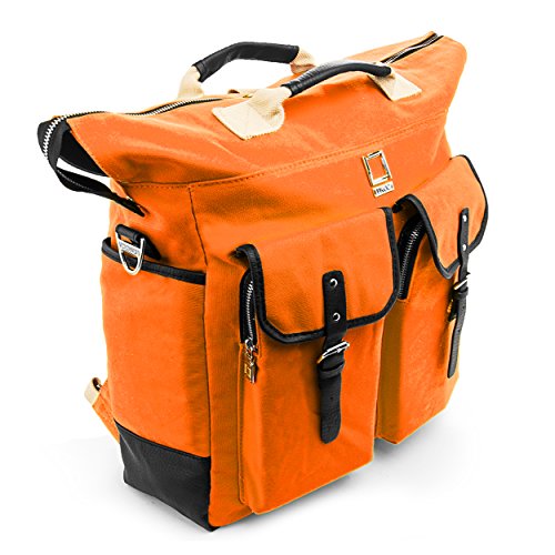 Lencca Phlox Backpack Orange Carry On Laptop Bag Fits Apple Macbook Pro 15' & 13' Retina/Macbook Air 11' & 13' Inch #TOP4