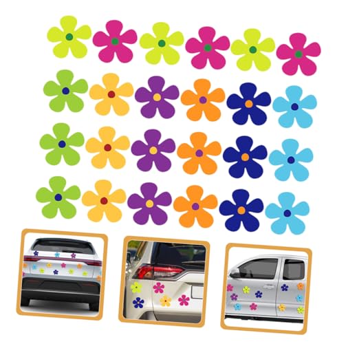 Pegatinas magnéticas de flores de diseño ligero y multifuncional para notas en neveras 3