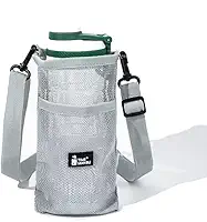 Suporte para garrafa de água com alça, suporte de garrafa de água premium, bolsa leve para garrafa de água, suporte para garrafa de água com bolso para viagens