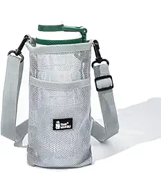 Suporte para garrafa de água com alça, suporte de garrafa de água premium, bolsa leve para garrafa de água, suporte para garrafa de água com bolso para viagens
