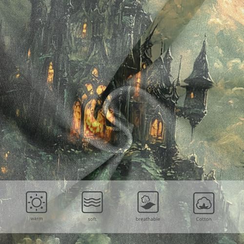 Cotton Toddler Underwear Floral Halloween Spooky Pumpkins House Little Girl Panties Fun Briefs Underpants 2t3