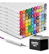 Chen Rui 120 kleuren alcoholmarkeerstift met app, dubbele punt (penseel en beitel), alcoholmarker voor volwassenen en kinderen, alcoholmarker voor schilderen, schetsen en tekenen