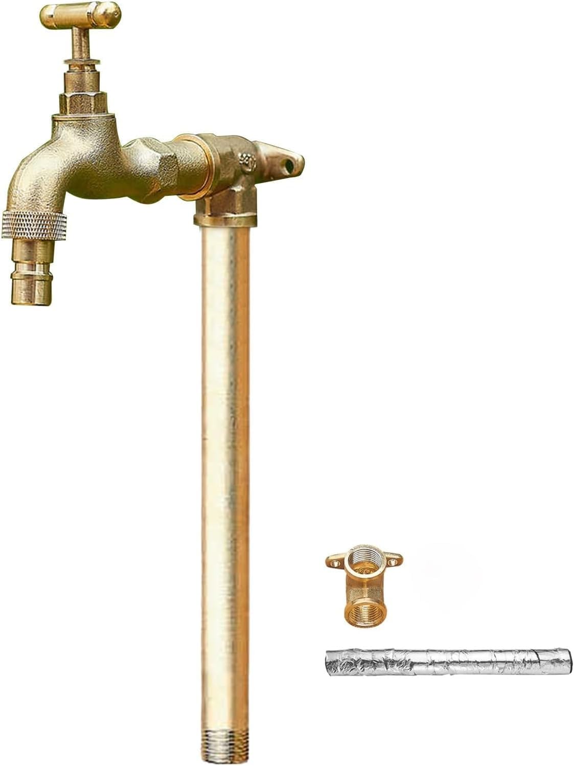 Columna de agua de jardín independiente con grifo, hidrante de agua anticongelante para exteriores, montaje en suelo para riego de patio