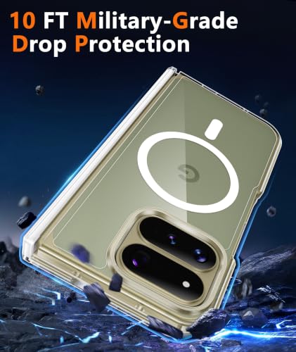 Image of FNTCASE for Google Pixel 11 Pro Fold Case Clear with Hinge Protection