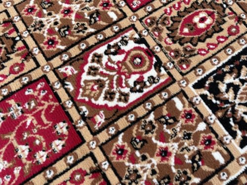 Image of TTC THREAD & TEXTURE CARPET Traditional Comfort: Power-Loomed Carpets for Living Room- Every Space Area Rug Color Red Size 8x11 Feet (240x320cm)