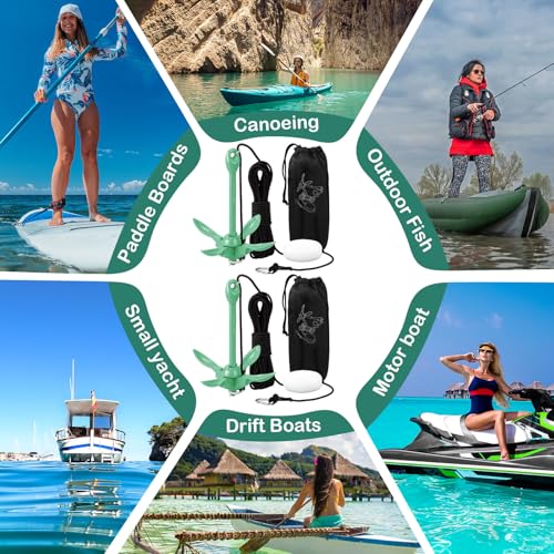 Image of Lounsweer 2 Pack 1.5 /3.5 lb Marine Kayak Anchor Kit Folding Grapnel Anchor Kit Boat Kayak Fishing Accessories for Small Boats Kayaks Canoe Paddle Boards